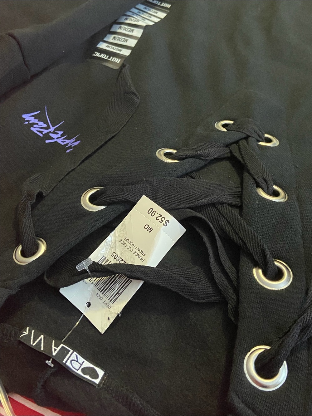 Prince Purple Rain Graphic Hooded Sweatshirt in Black - Picture 5 of 6